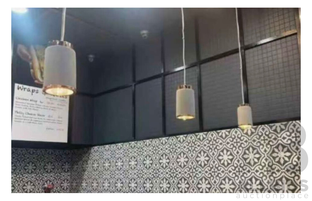 Morden Concrete Ceiling Pendant Lamp ( 2 Styles)  - Lot of 6