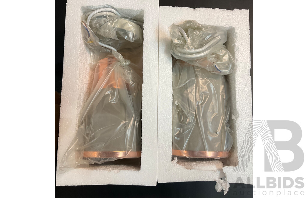 Morden Concrete Ceiling Pendant Lamp ( 2 Styles)  - Lot of 6