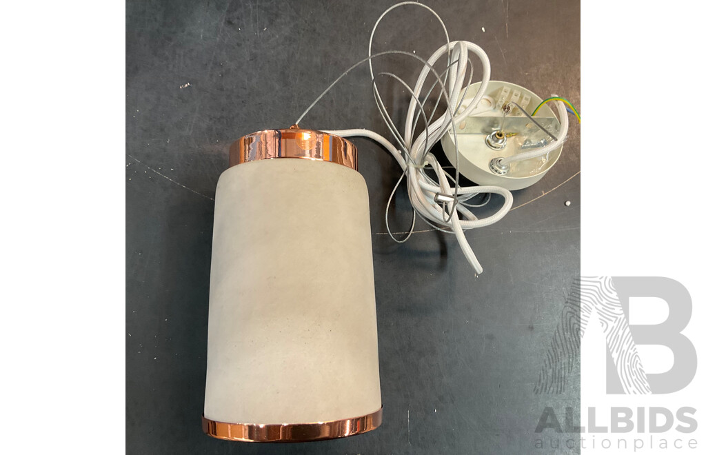 Morden Concrete Ceiling Pendant Lamp ( 2 Styles)  - Lot of 6