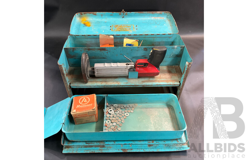 Vintage RAMSET JOBMASTER 122MD with Tool Box and Accessories