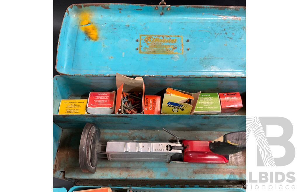 Vintage RAMSET JOBMASTER 122MD with Tool Box and Accessories