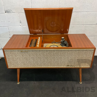 Vintage AWA Radiola Radiogram, Australian Made Audio Cabinet - Radio and a Record Palyer