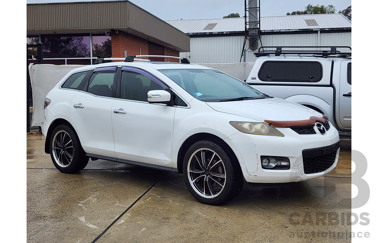 10/2008 Mazda Cx-7 Luxury (4x4) ER 4d Wagon White 2.3L
