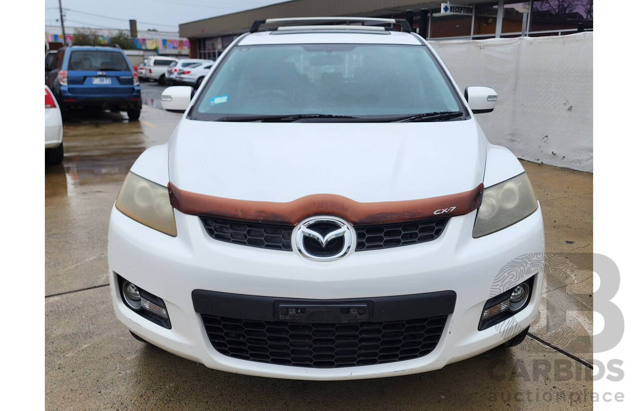 10/2008 Mazda Cx-7 Luxury (4x4) ER 4d Wagon White 2.3L