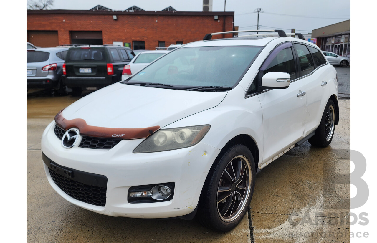 10/2008 Mazda Cx-7 Luxury (4x4) ER 4d Wagon White 2.3L