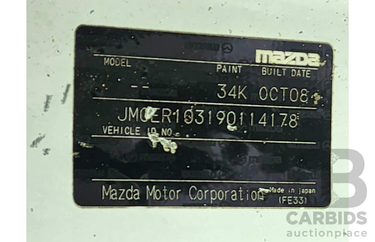 10/2008 Mazda Cx-7 Luxury (4x4) ER 4d Wagon White 2.3L