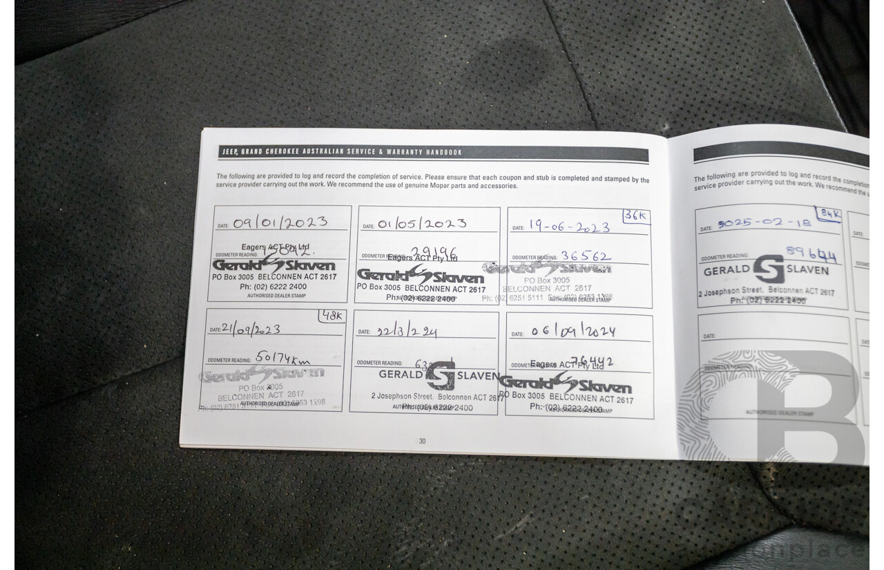 7/2022 Jeep Grand Cherokee L Night Eagle (4x4) WL MY22 4D Wagon Bright White 3.6L V6 - 7 Seater