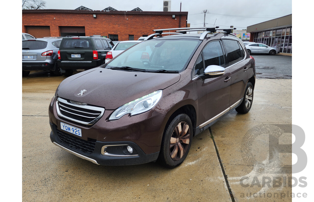 1/2015 Peugeot 2008 Allure  4d Wagon Brown 1.6L