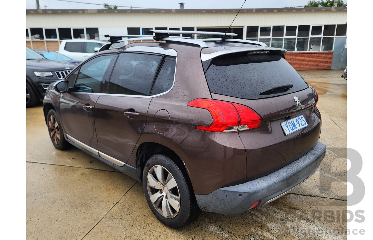 1/2015 Peugeot 2008 Allure  4d Wagon Brown 1.6L