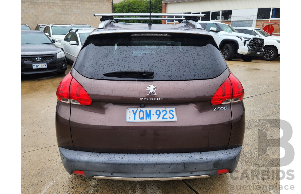 1/2015 Peugeot 2008 Allure  4d Wagon Brown 1.6L