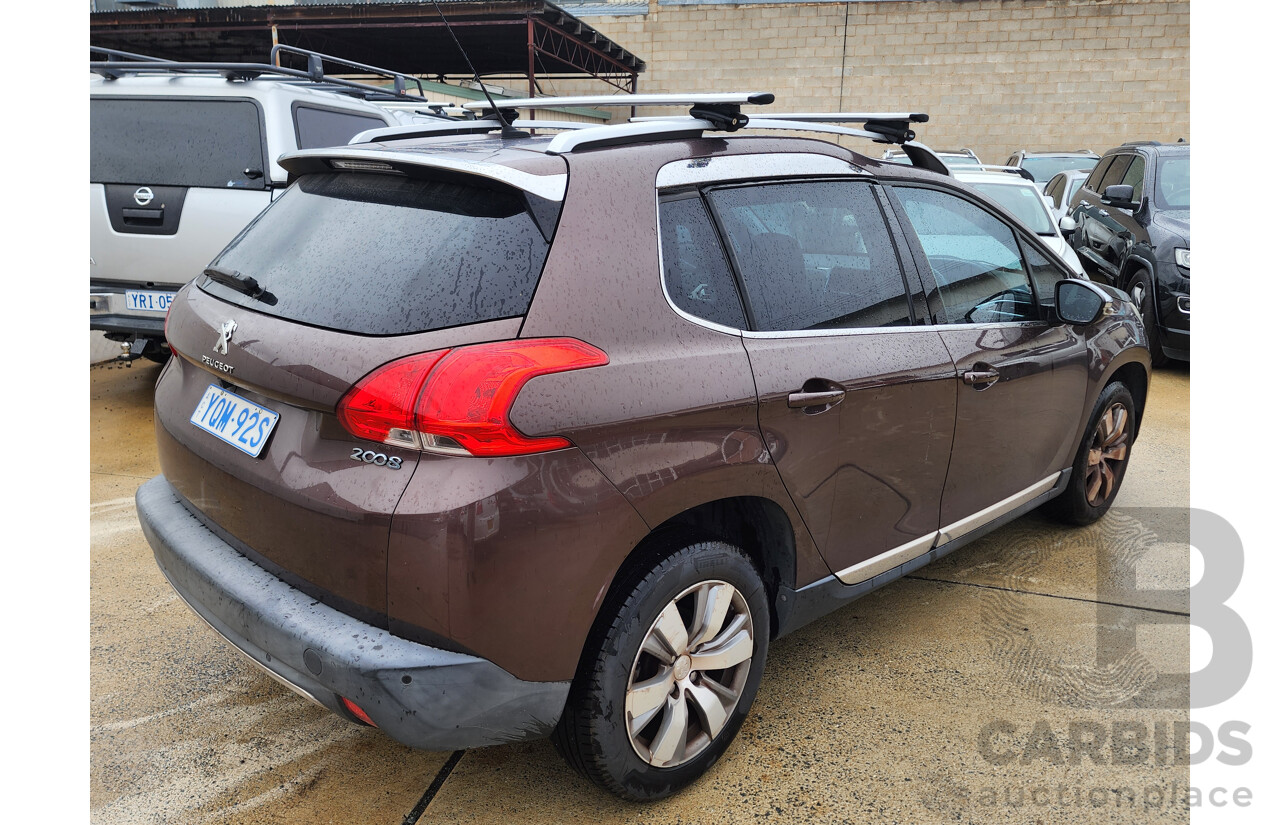 1/2015 Peugeot 2008 Allure  4d Wagon Brown 1.6L