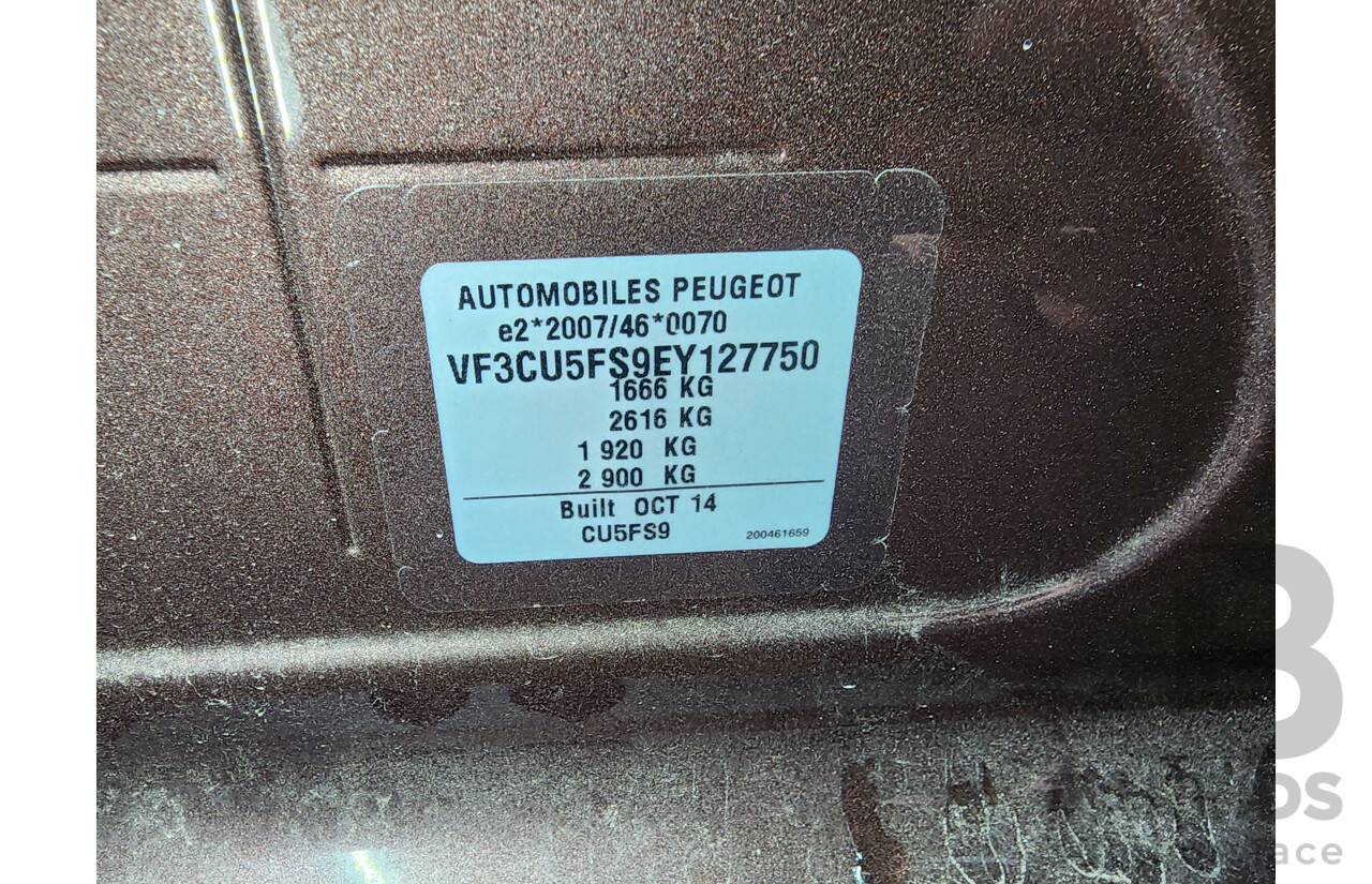 1/2015 Peugeot 2008 Allure  4d Wagon Brown 1.6L