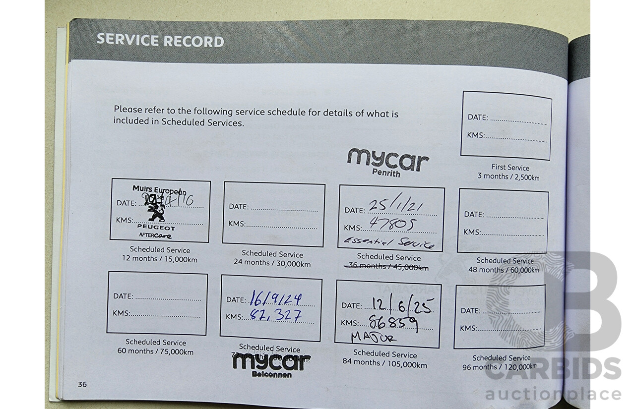 1/2015 Peugeot 2008 Allure  4d Wagon Brown 1.6L