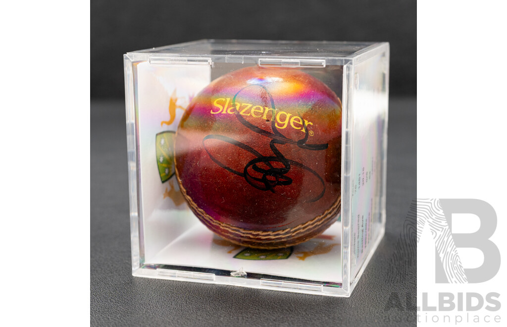 Brett Lee Signed Cricket Ball