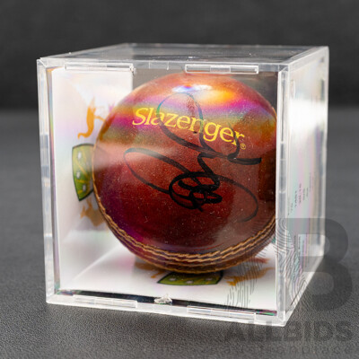 Brett Lee Signed Cricket Ball
