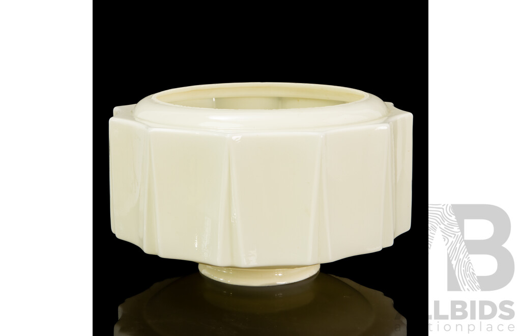 Large Glass Art Deco Scalloped Ceiling Light Shade