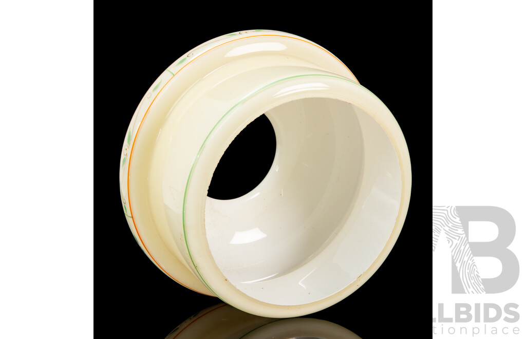 Art Deco Ceiling Light Shade with Hand-Painted Pattern