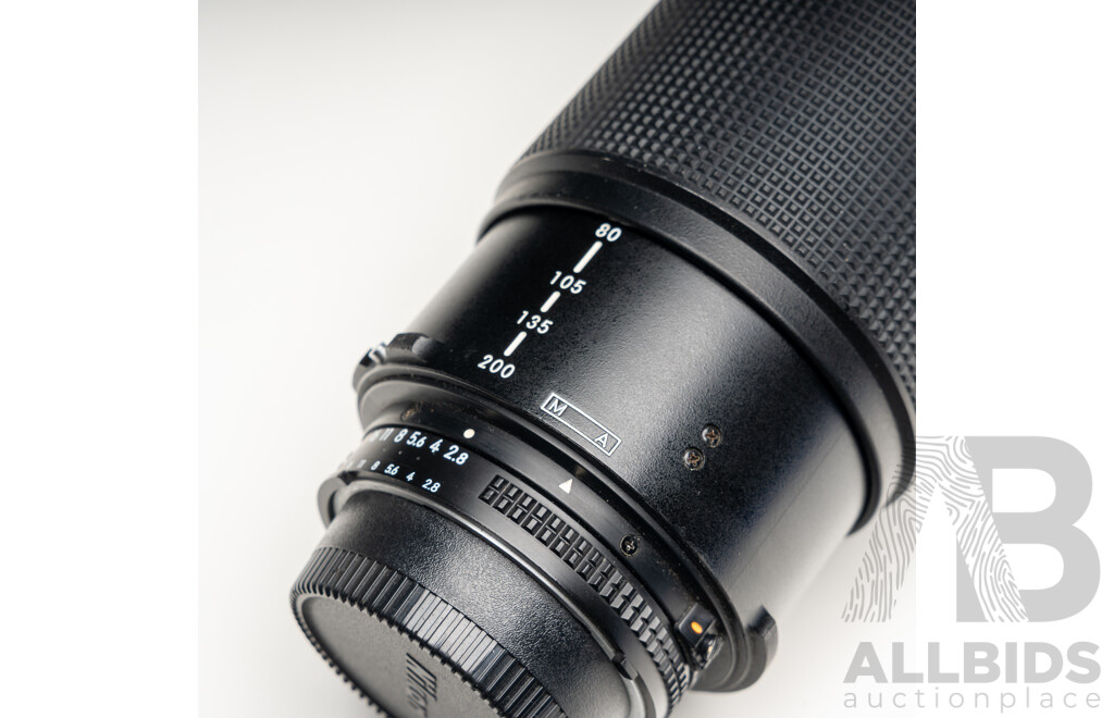 Nikon AF Nikkor 80-200mm F/2.8D ED Lens Nikon