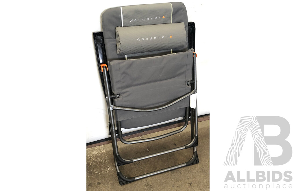 Wanderer Eight Position Reclining Camp Chairs - Lot of Two - New