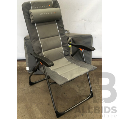 Wanderer Eight Position Reclining Camp Chairs - Lot of Two - New