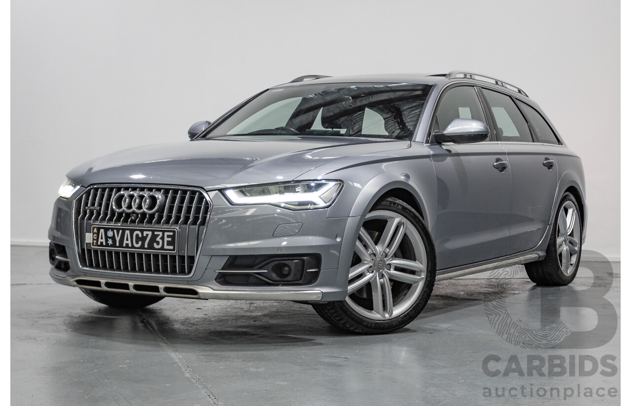 2/2017 Audi A6 Allroad Quattro TDI (AWD) 4GH MY17 4D Wagon Tornado Gray Metallic Turbo Diesel 3.0L