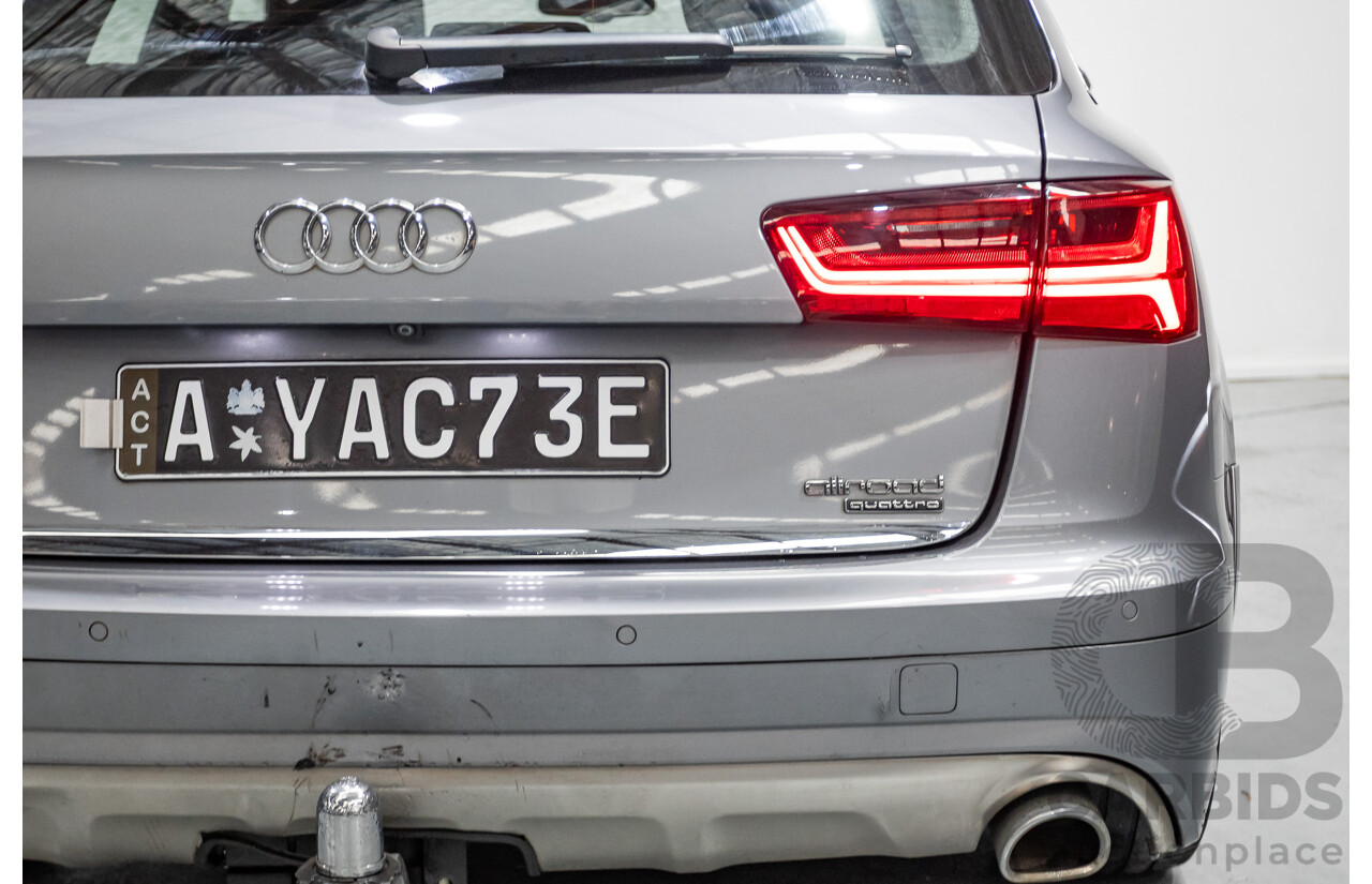 2/2017 Audi A6 Allroad Quattro TDI (AWD) 4GH MY17 4D Wagon Tornado Gray Metallic Turbo Diesel 3.0L