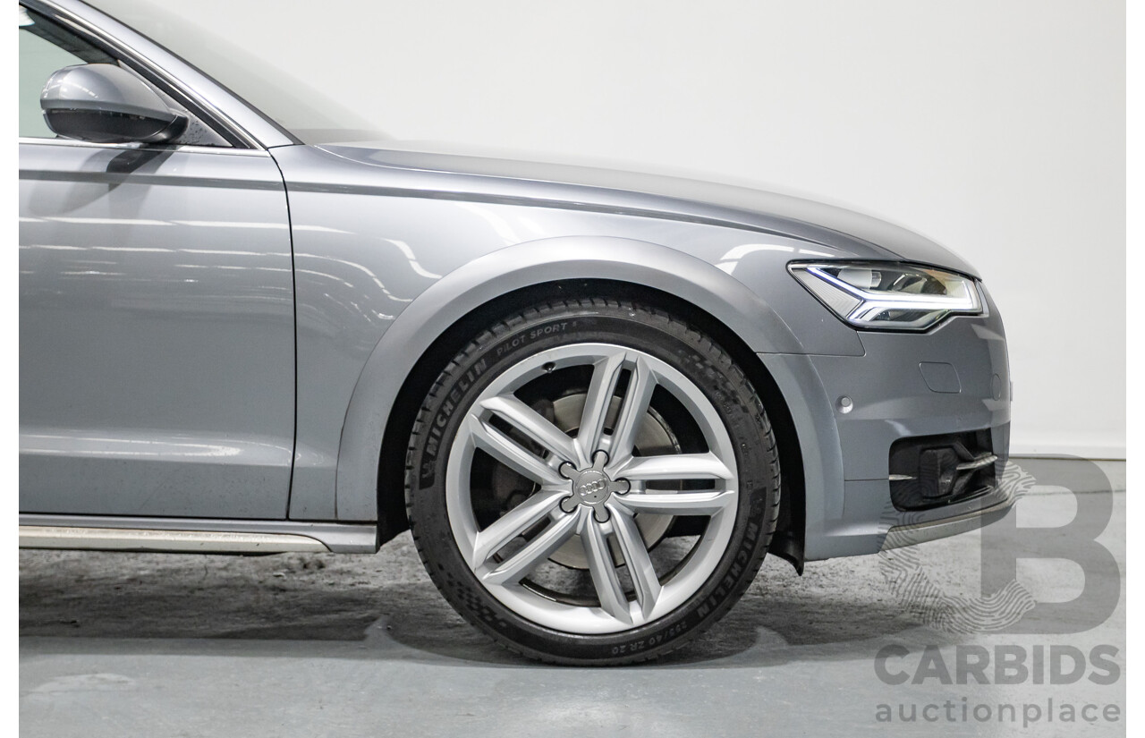 2/2017 Audi A6 Allroad Quattro TDI (AWD) 4GH MY17 4D Wagon Tornado Gray Metallic Turbo Diesel 3.0L