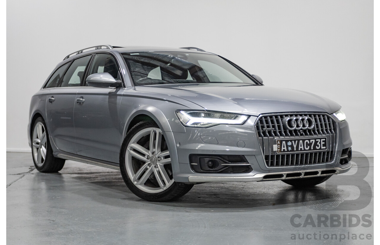 2/2017 Audi A6 Allroad Quattro TDI (AWD) 4GH MY17 4D Wagon Tornado Gray Metallic Turbo Diesel 3.0L