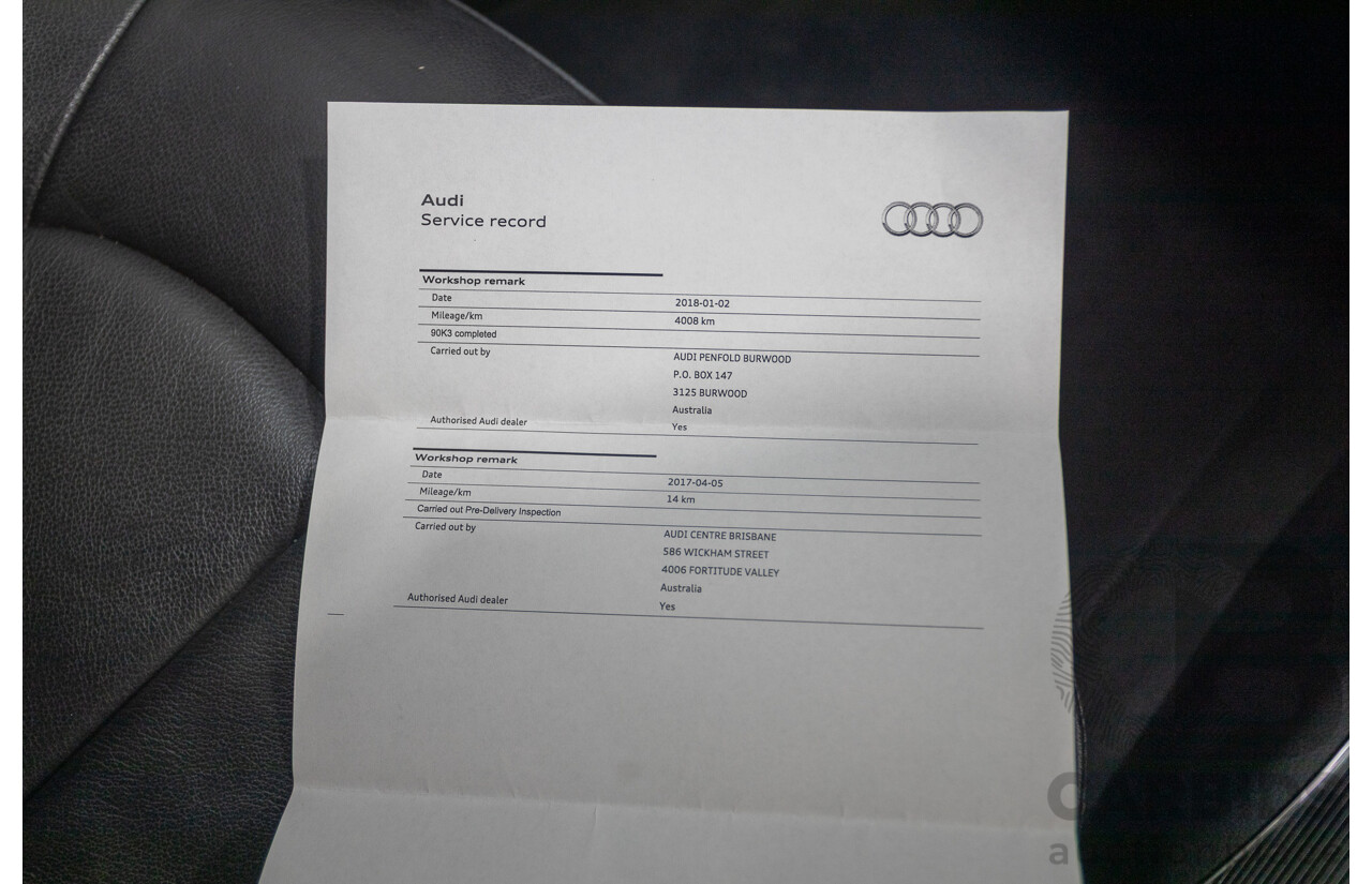 2/2017 Audi A6 Allroad Quattro TDI (AWD) 4GH MY17 4D Wagon Tornado Gray Metallic Turbo Diesel 3.0L