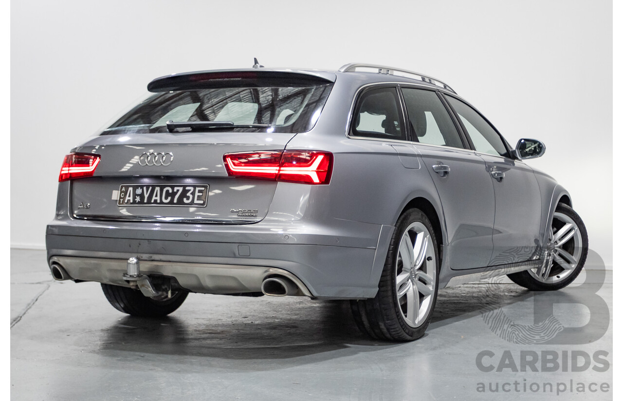 2/2017 Audi A6 Allroad Quattro TDI (AWD) 4GH MY17 4D Wagon Tornado Gray Metallic Turbo Diesel 3.0L