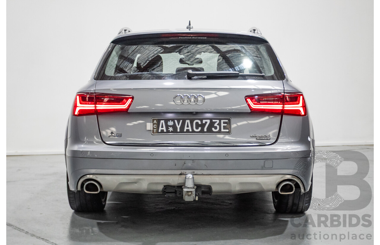 2/2017 Audi A6 Allroad Quattro TDI (AWD) 4GH MY17 4D Wagon Tornado Gray Metallic Turbo Diesel 3.0L