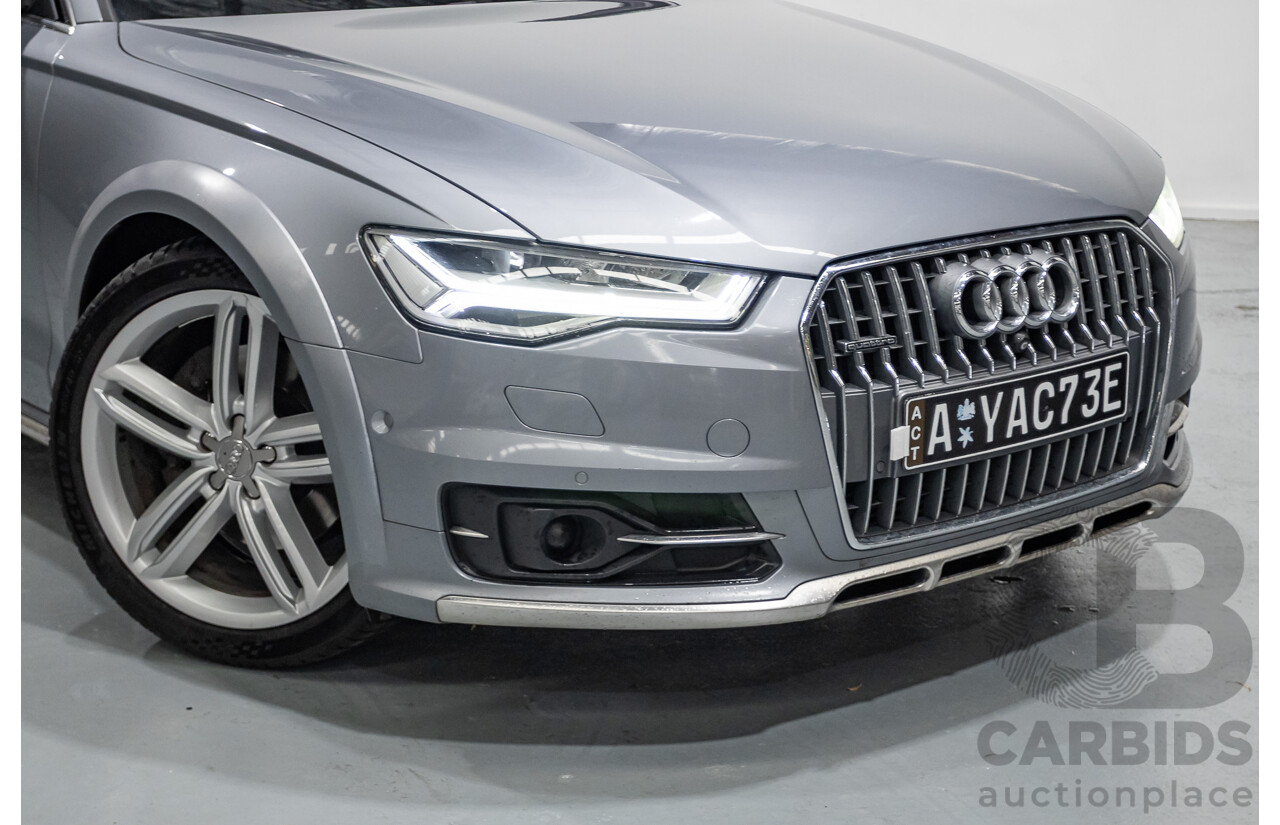 2/2017 Audi A6 Allroad Quattro TDI (AWD) 4GH MY17 4D Wagon Tornado Gray Metallic Turbo Diesel 3.0L