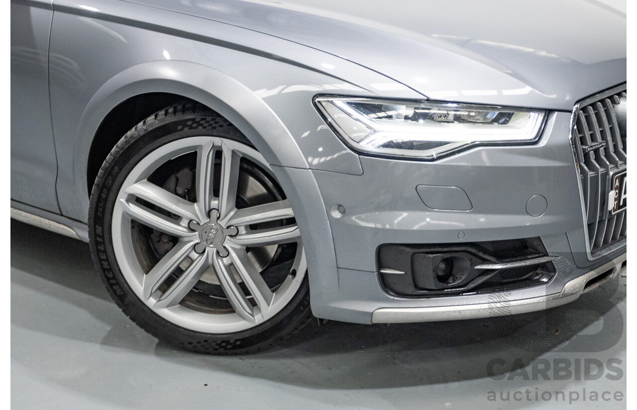 2/2017 Audi A6 Allroad Quattro TDI (AWD) 4GH MY17 4D Wagon Tornado Gray Metallic Turbo Diesel 3.0L