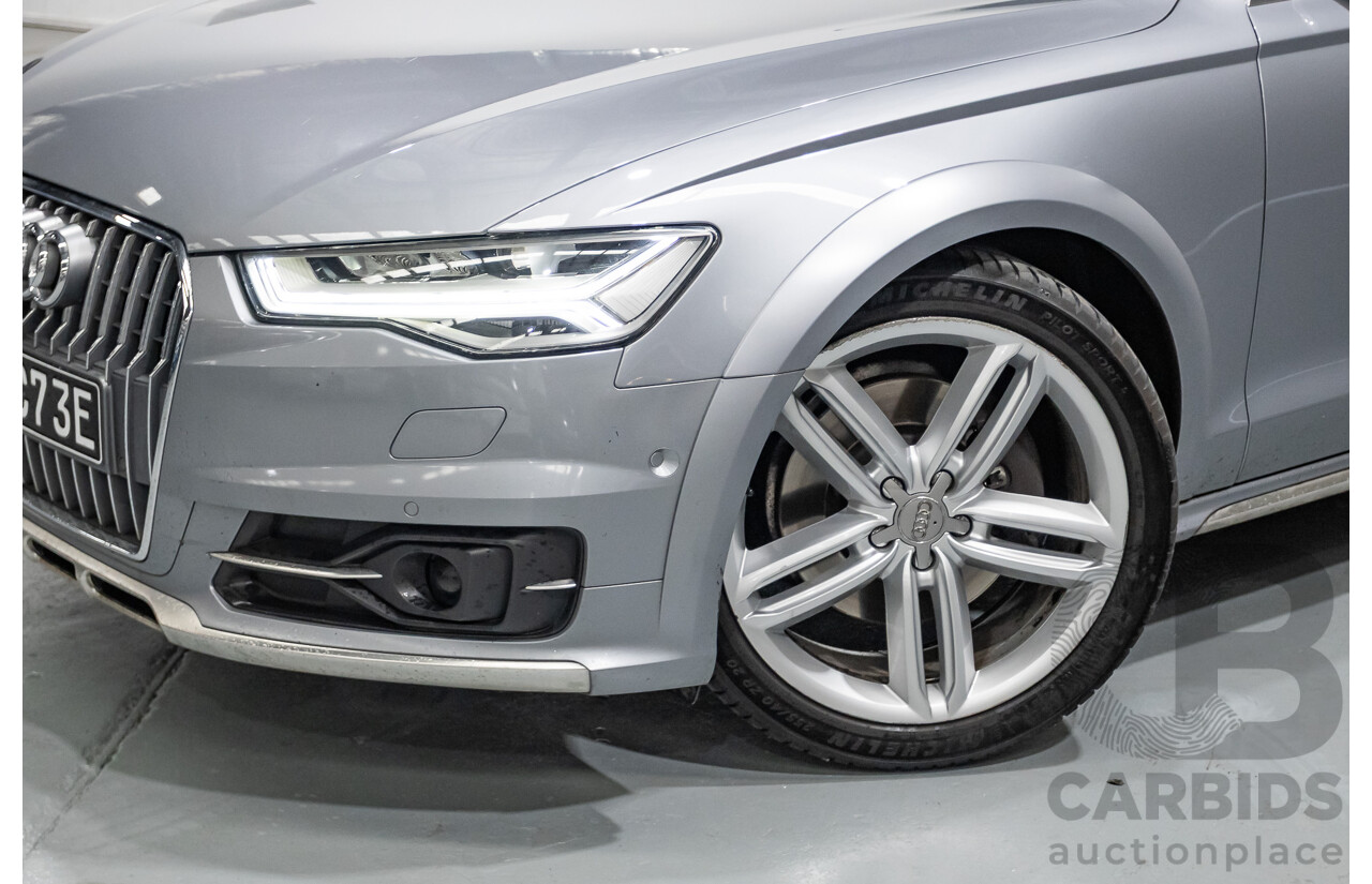 2/2017 Audi A6 Allroad Quattro TDI (AWD) 4GH MY17 4D Wagon Tornado Gray Metallic Turbo Diesel 3.0L