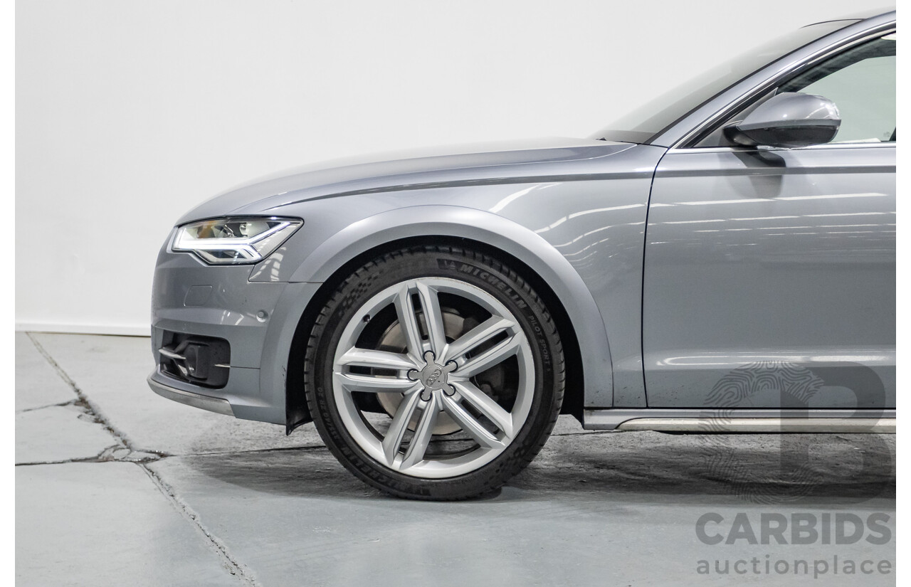 2/2017 Audi A6 Allroad Quattro TDI (AWD) 4GH MY17 4D Wagon Tornado Gray Metallic Turbo Diesel 3.0L
