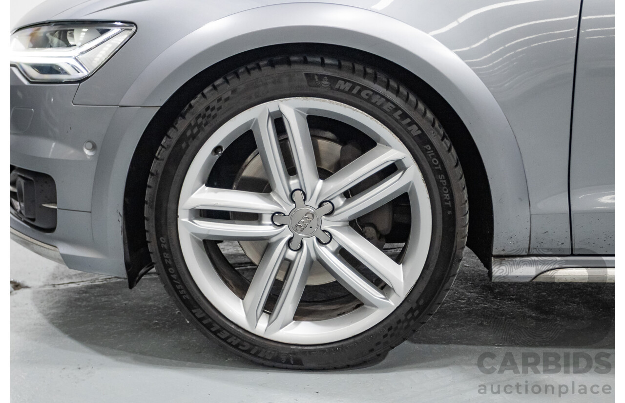 2/2017 Audi A6 Allroad Quattro TDI (AWD) 4GH MY17 4D Wagon Tornado Gray Metallic Turbo Diesel 3.0L