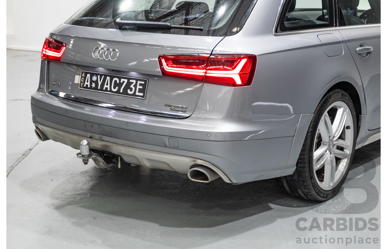 2/2017 Audi A6 Allroad Quattro TDI (AWD) 4GH MY17 4D Wagon Tornado Gray Metallic Turbo Diesel 3.0L