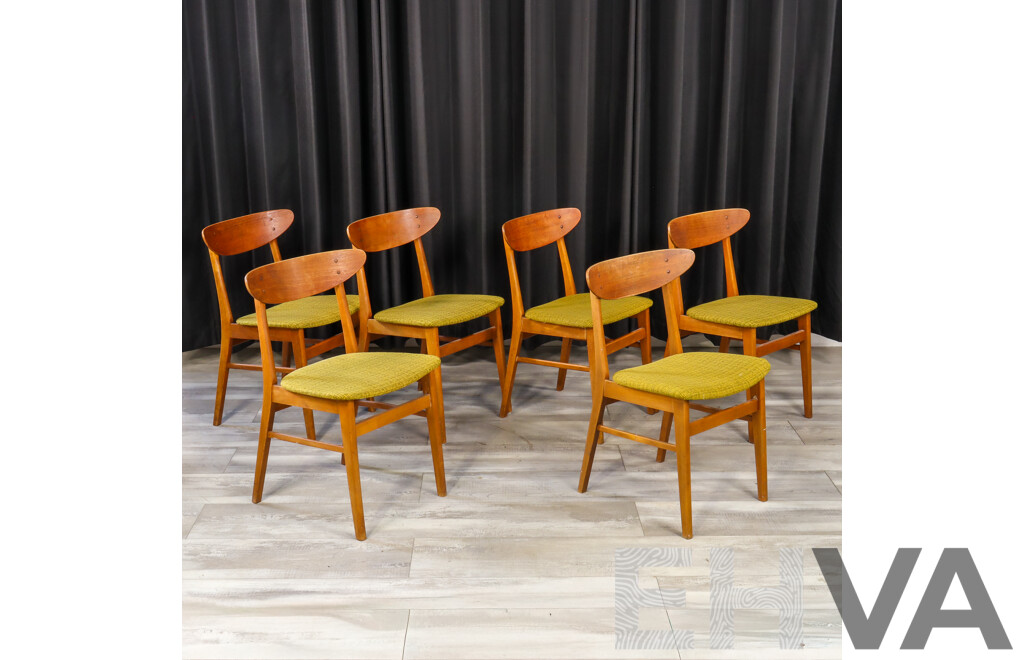 Good Set of Six Danish Farstrup Dining Chairs