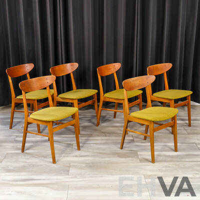 Good Set of Six Danish Farstrup Dining Chairs