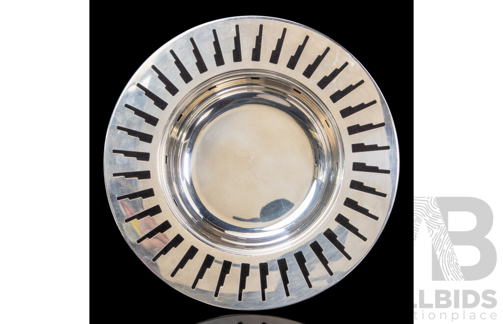 Alessi Stainless Steel Centre Piece with Pierced Rim