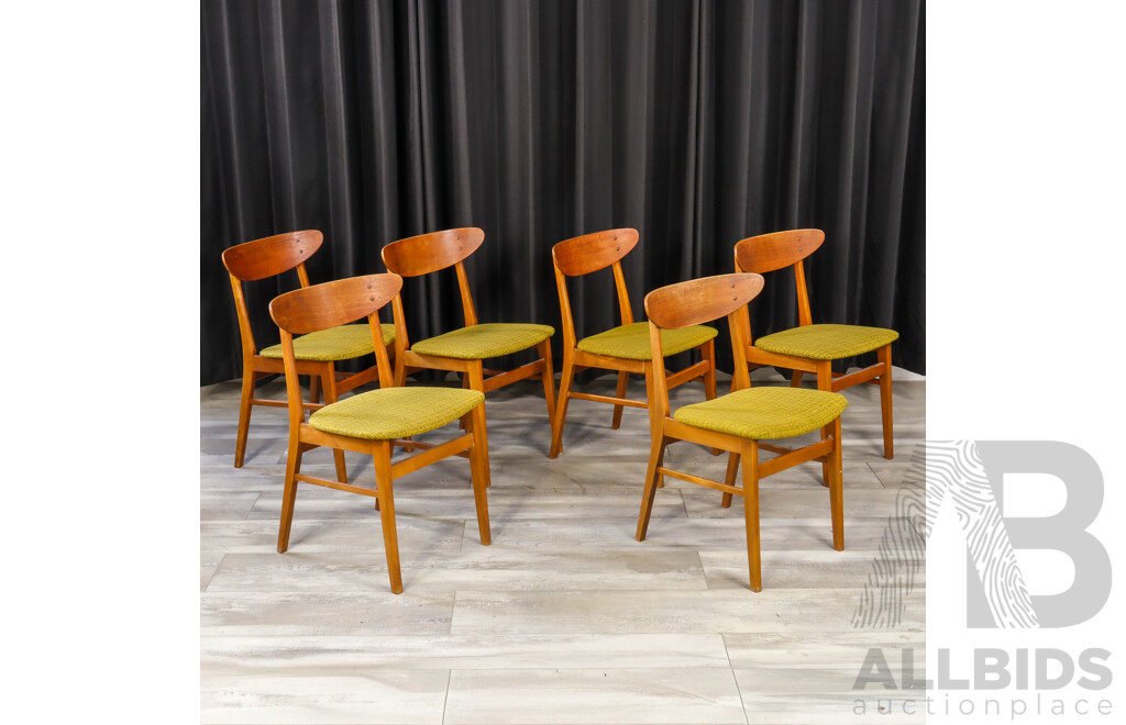 Good Set of Six Danish Farstrup Dining Chairs