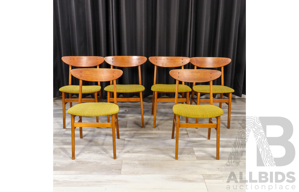 Good Set of Six Danish Farstrup Dining Chairs
