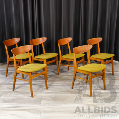 Good Set of Six Danish Farstrup Dining Chairs
