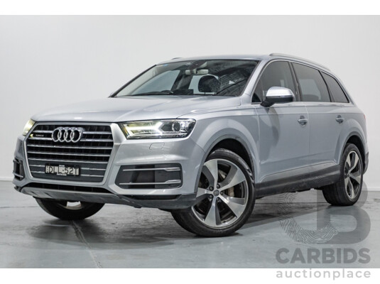 7/2016 Audi Q7 3.0 TDI Quattro (AWD) 4M MY17 4D Wagon Floret Silver Metallic Turbo Diesel V6 (160kw) 3.0L - 7 seater