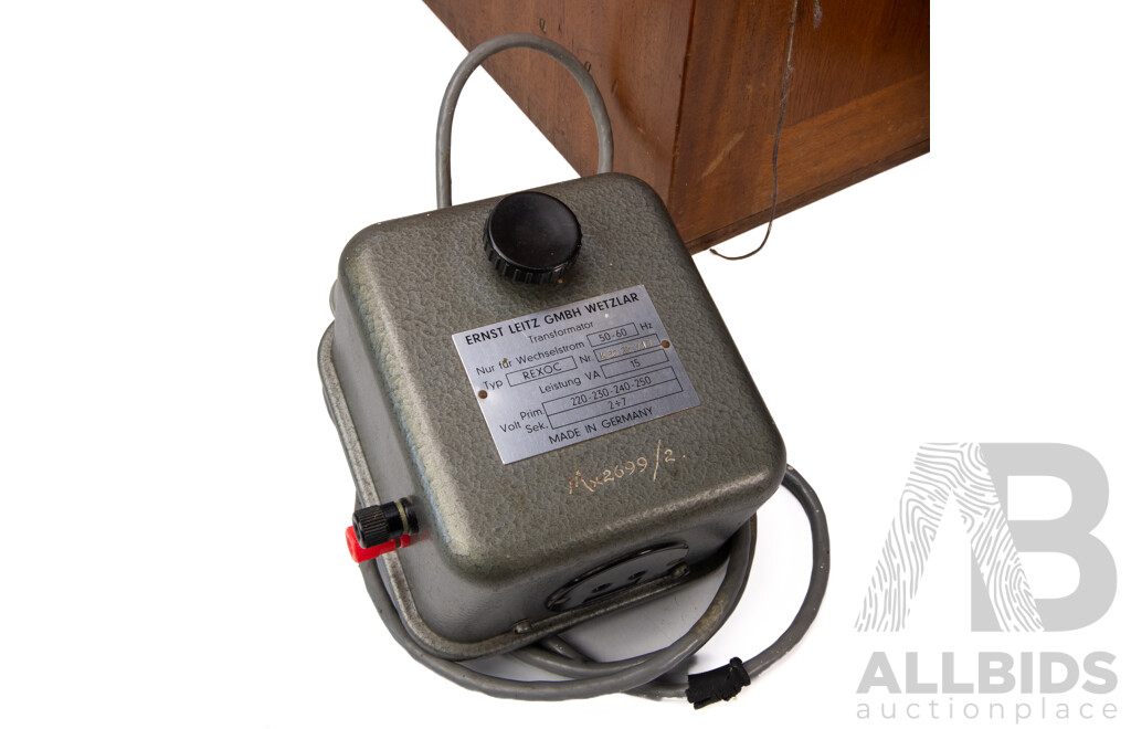 Vintage Leitz Ortholux Wetzlar Trinocular Compound Microscope