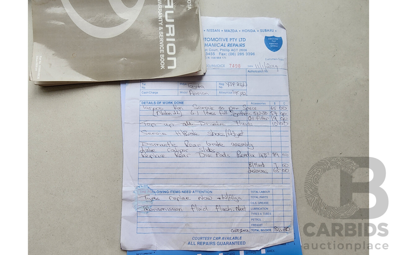 1/2010 Toyota Aurion Sportivo SX6 GSV40R 09 UPGRADE 4d Sedan Black 3.5L