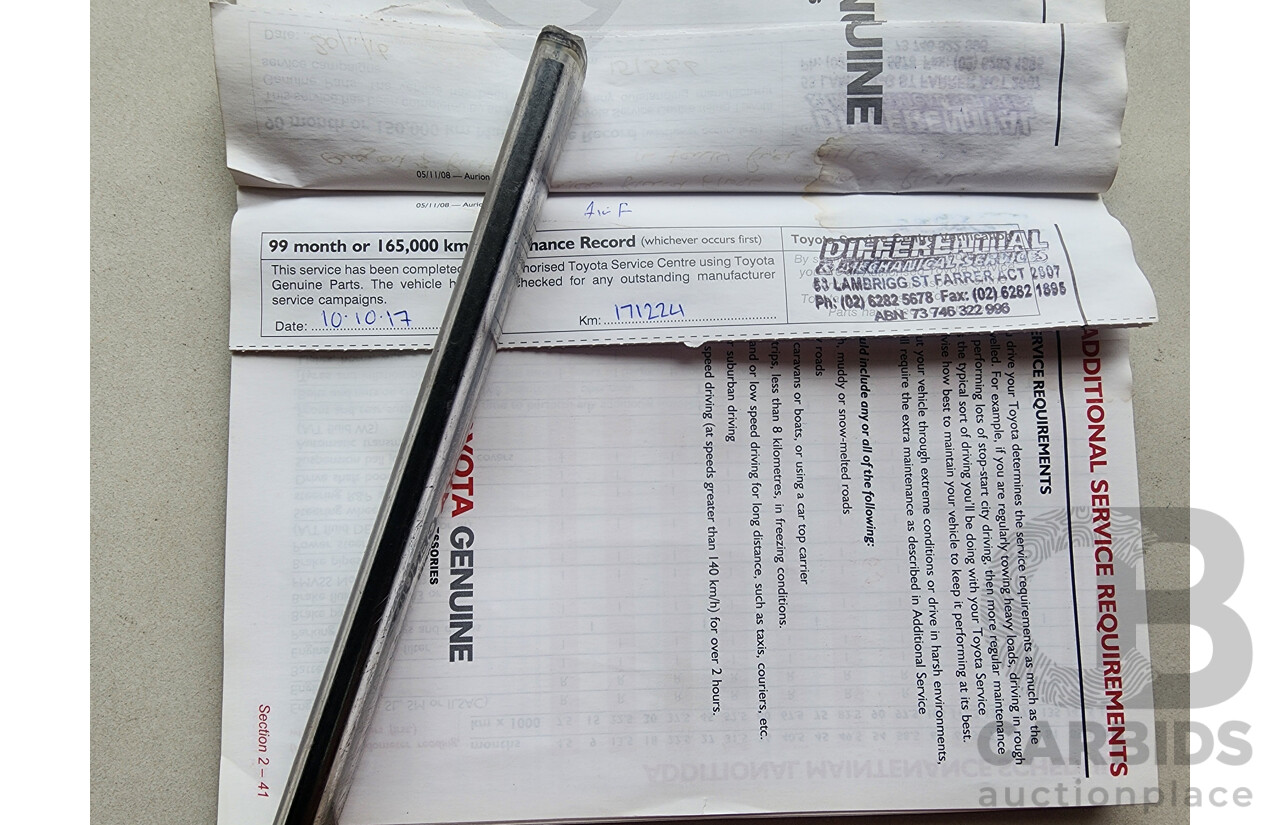 1/2010 Toyota Aurion Sportivo SX6 GSV40R 09 UPGRADE 4d Sedan Black 3.5L