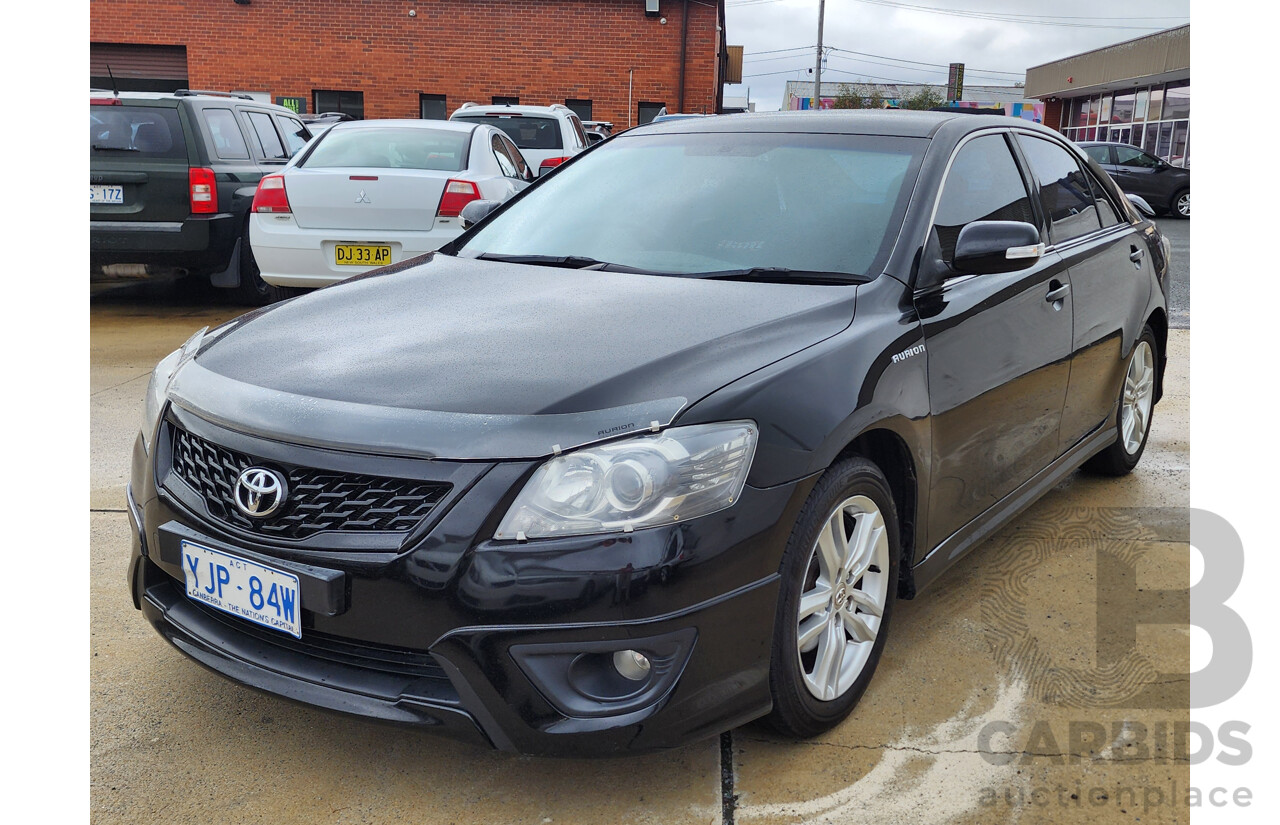 1/2010 Toyota Aurion Sportivo SX6 GSV40R 09 UPGRADE 4d Sedan Black 3.5L