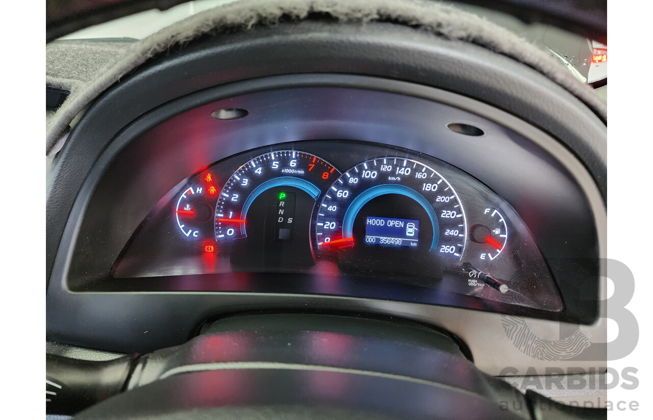 1/2010 Toyota Aurion Sportivo SX6 GSV40R 09 UPGRADE 4d Sedan Black 3.5L