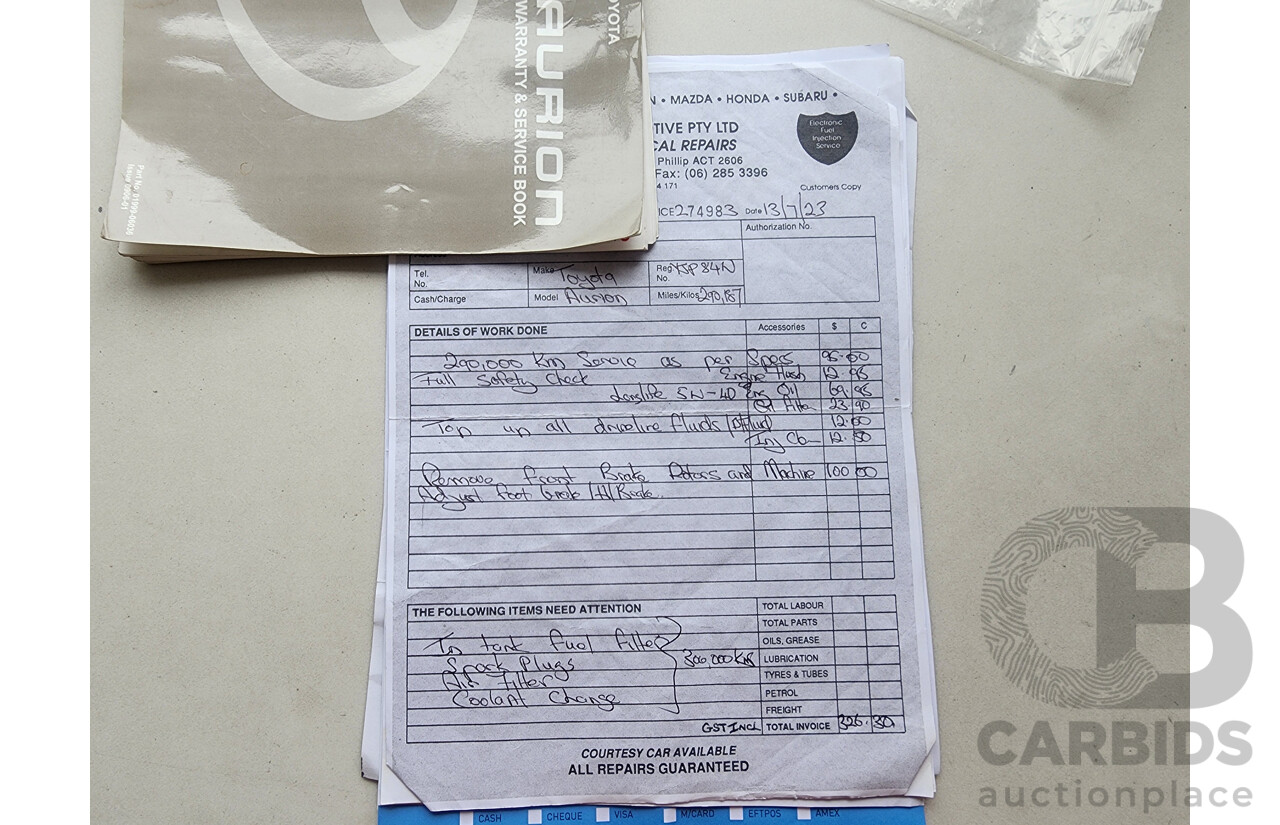 1/2010 Toyota Aurion Sportivo SX6 GSV40R 09 UPGRADE 4d Sedan Black 3.5L